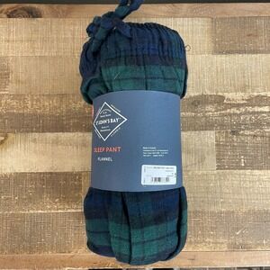 NEW St Johns Bay Mens Flannel Sleep Pants Pajama Pants 5XL Blue Green Blackwatch